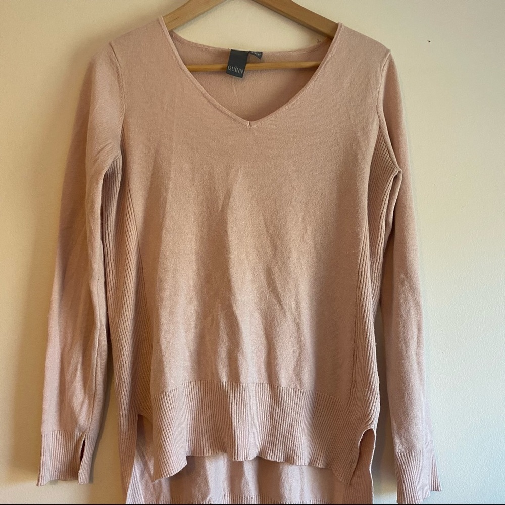 Francesca’s Pink High Low Sweater